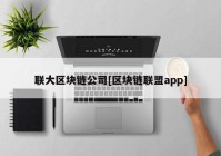 联大区块链公司[区块链联盟app]